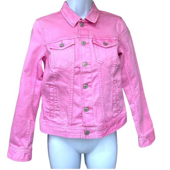 SzP Talbots Pink Denim Jean Jacket - Picture 2 of 6